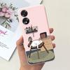 For OPPO A17 A17K Phone Case Flower Astronaut  Soft Silicone Matte Cover For Coque OPPOA17 OPPOA17K A 17 17K Fundas Shockproof