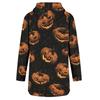 Women's Casual Long Sleeve Halloween Print Hoodie Pullover Top for Fall Festive Wear