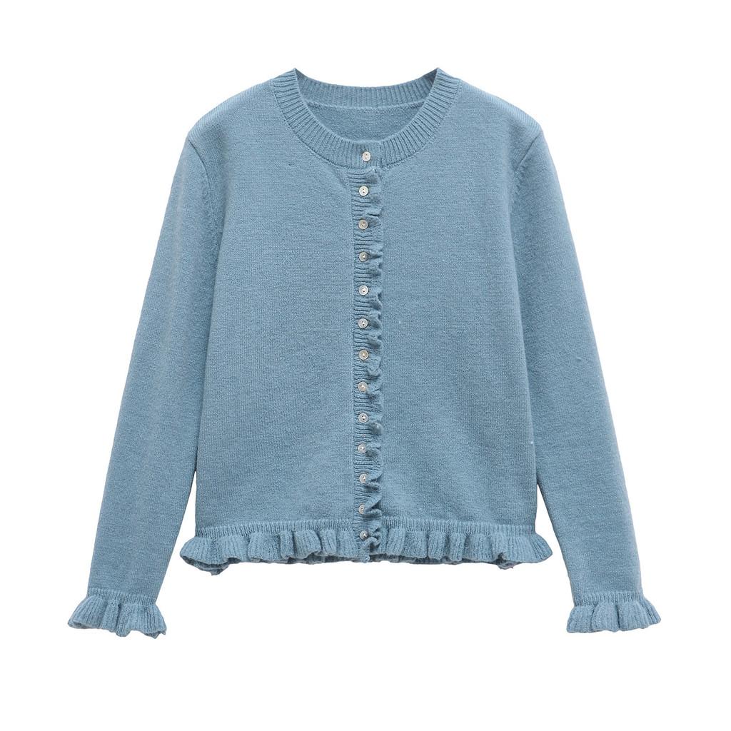 Streetwear Knit Cardigan With Button Detailing For Casual Women