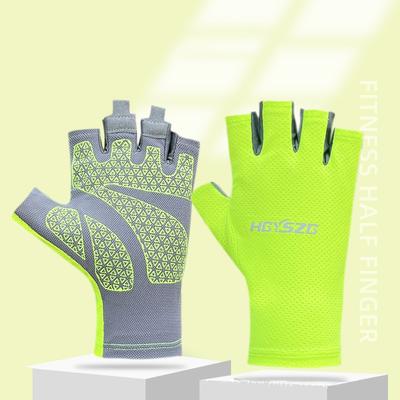 Cycling Fingerless Gloves Women Men Summer Spring Gym Fitness Breathable Non-slip Yoga Elastic Sport Fishing Bicycle Gloves