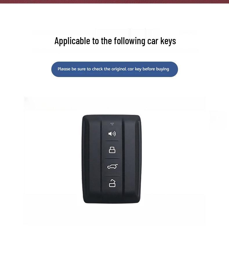 Tank 300/Wey Party Key Case: Leather Car Key Shell with Buckle for Interior Modification