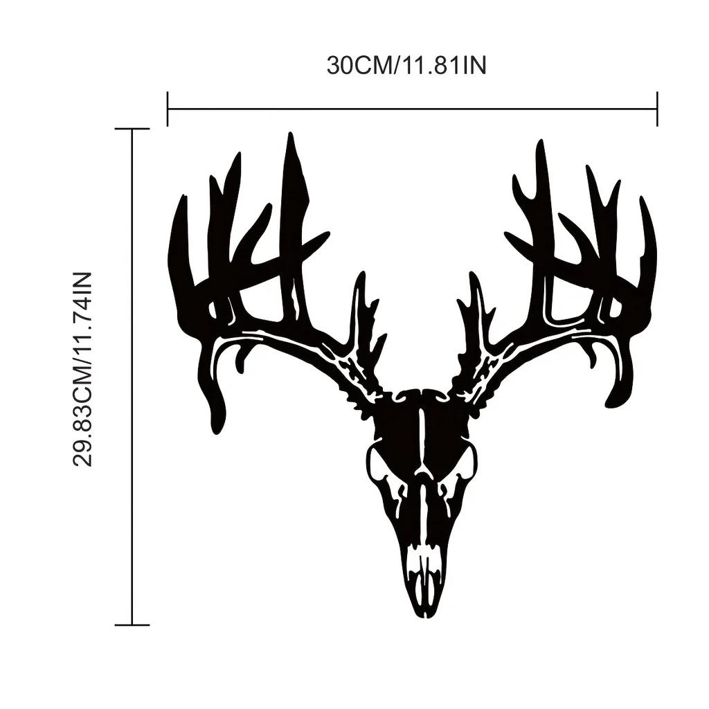 

1 шт. Металлический декор для стен в виде оленя, металлический череп оленя, металлические знаки с изображением оленя, знаки с изображением головы оленя, настенное искусство в гостиной, пустынный пейзаж светло-серый