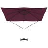 Roma Cantilever Umbrella Red 286 X 284 X 265 Cm Aluminium and Polyester
