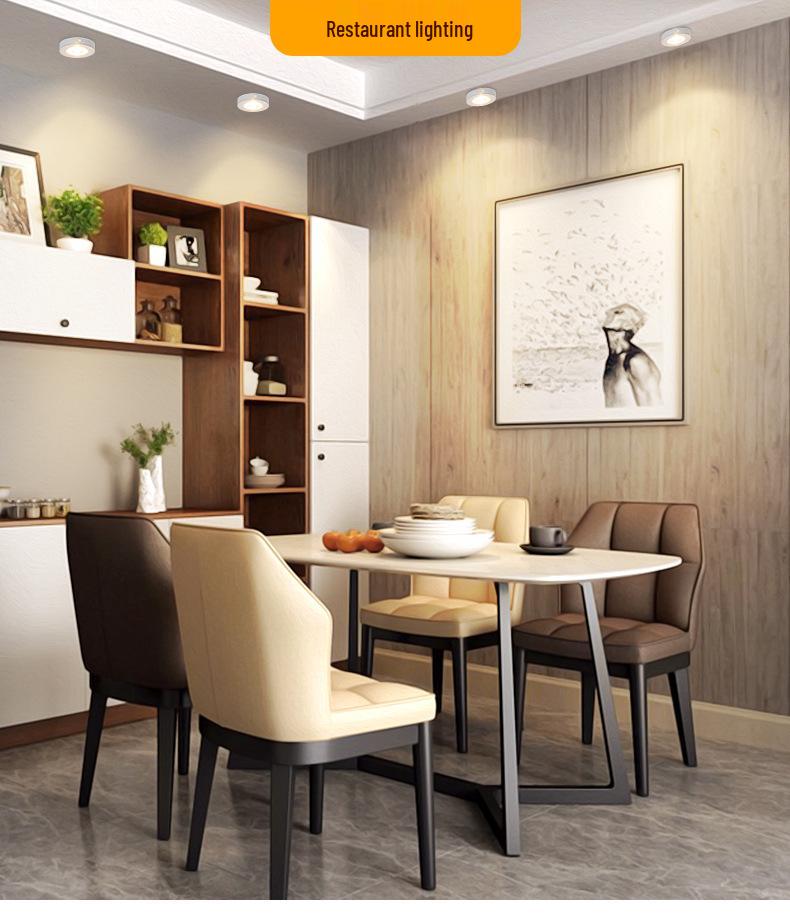 Three Pines Ultra-Thin LED Surface-Mounted Mini Spotlight for Ceiling, Wine Cabinet, and Wardrobe