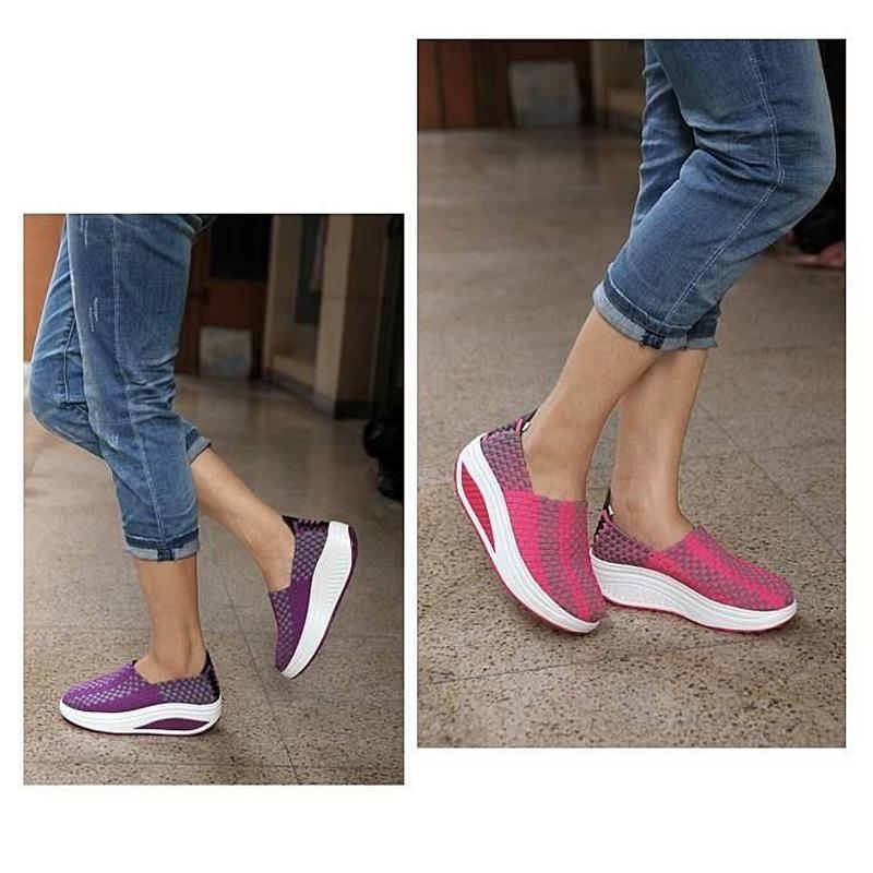 Spring Summer Fashion Sneakers Women Height Increasing 4cm Brand Ladies Casual Shoes Thick Sole