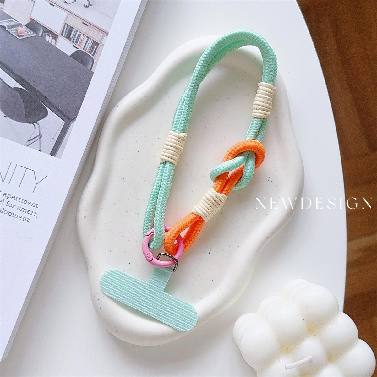 1PCS Cute Korean Colorful Braided Universal Phone Case Lanyard Colorful Hand Wrist Strap Rope for Cell Phone Case Accessories