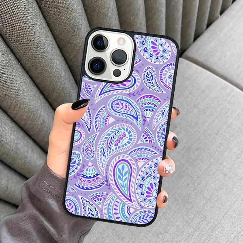 Floral Paisley Pattern Phone Case For iPhone 17 Air 16 16e 15 13 14 Pro Max 11 12 Plus 2022 MAX Shell Cover coque