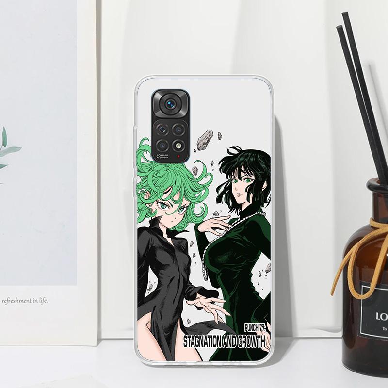 

One P-Punch-Man Tatsumaki Phone Case For Xiaomi Redmi Note 15 13 14S 14 Pro Plus 12S 11S 10S 12 11E 10 11T Art Fundas Back Cover Note 14 Pro Plus