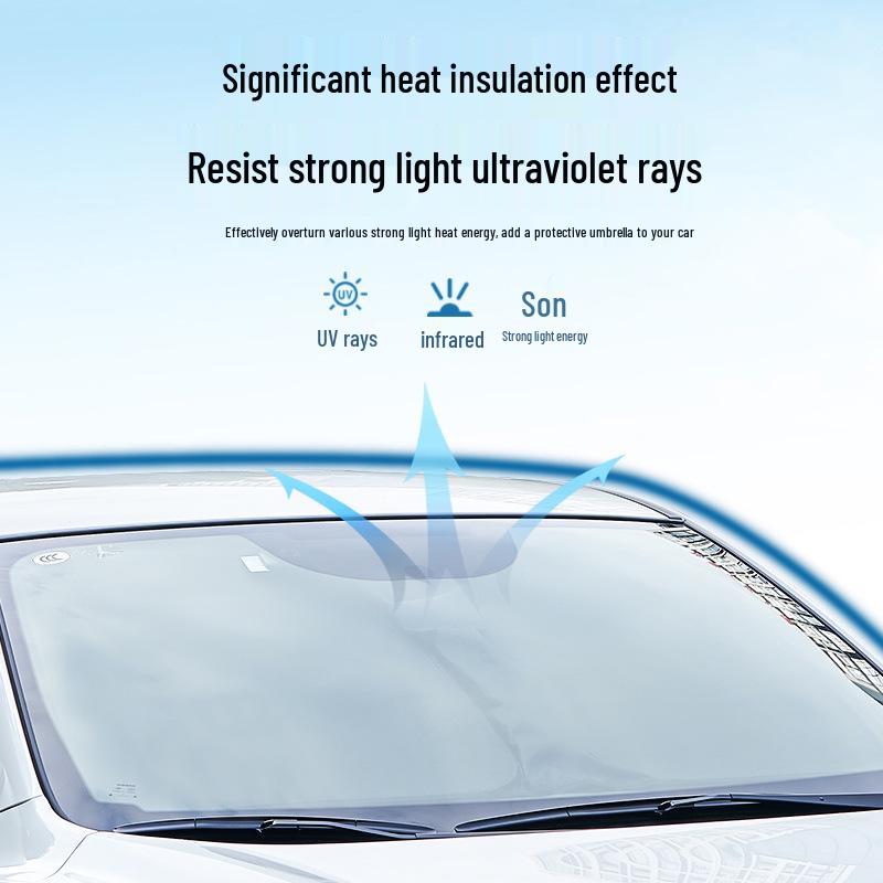 Buick Sunshade Visor for Excelle, Regal, Park Avenue: Front Windshield Heat Insulation & Light Blocking Curtain