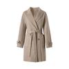 JUZUI ANNACAU Women's Wool Blend Double-Faced Mid-Long Winter Coat