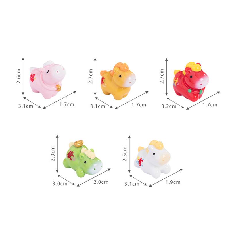 Mini Horse Figurines Resin Horse Model Miniature Fairy Garden Moss Landscape Diy Terrarium Crafts Car Interior Decoration