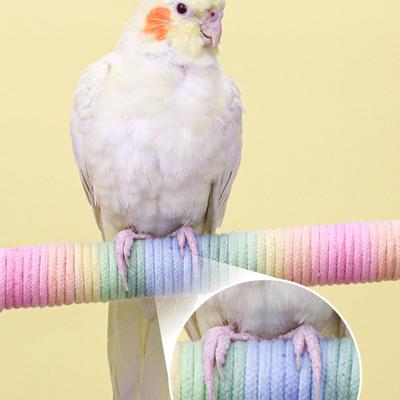Parrot Perch 4 In 1 Interactive Cage Accessories Bird Perch Stand Parrot Toys With Ball For Parakeet Cockatiel Conure Lovebird