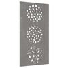 VidaXL Décoration murale jardin 105x55 cm acier corten design feuille 824494