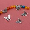 20PCS Silver-Tone Butterfly Charms for DIY Jewelry: Necklaces, Bracelets, Rings, and Pendants