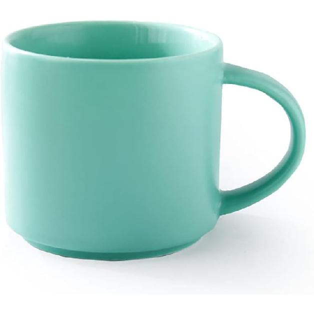 ZaH Керамическая кружка для кофе 14 унций, однотонная, для дома, офиса, чая - Можно мыть в посудомоечной машине, разогревать в микроволновой печи (желтый)