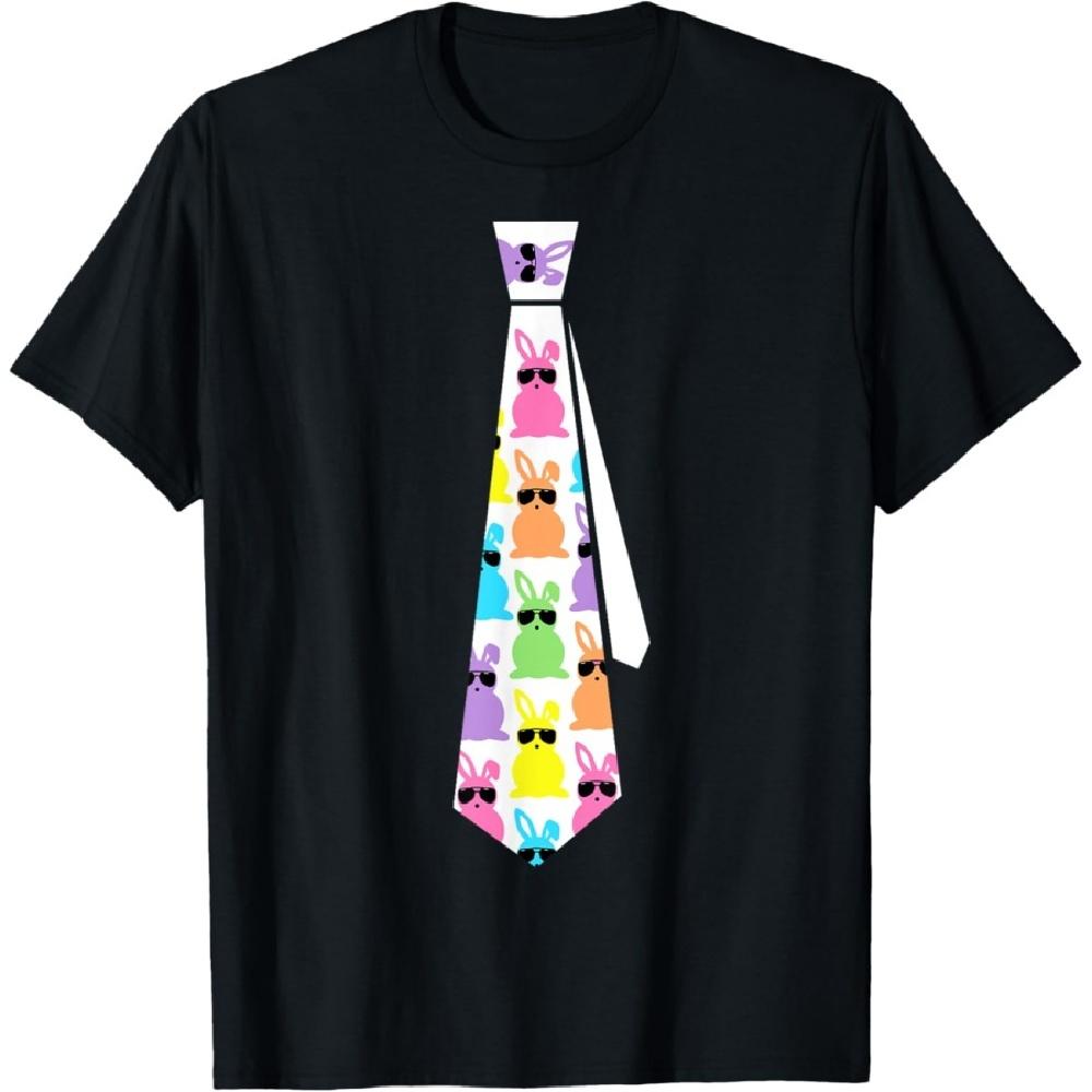 

Easter Bunny Tie Funny Graphic for Boys Toddlers Men T-Shirt XXXXXL чорний