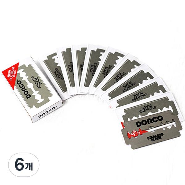 

Двусторонние бритвенные лезвия Dorco, 6 шт., корейские бритвенные лезвия