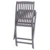 Maison Exclusive - Folding Outdoor Chairs Set of 8 and Cushions Acacia Wood