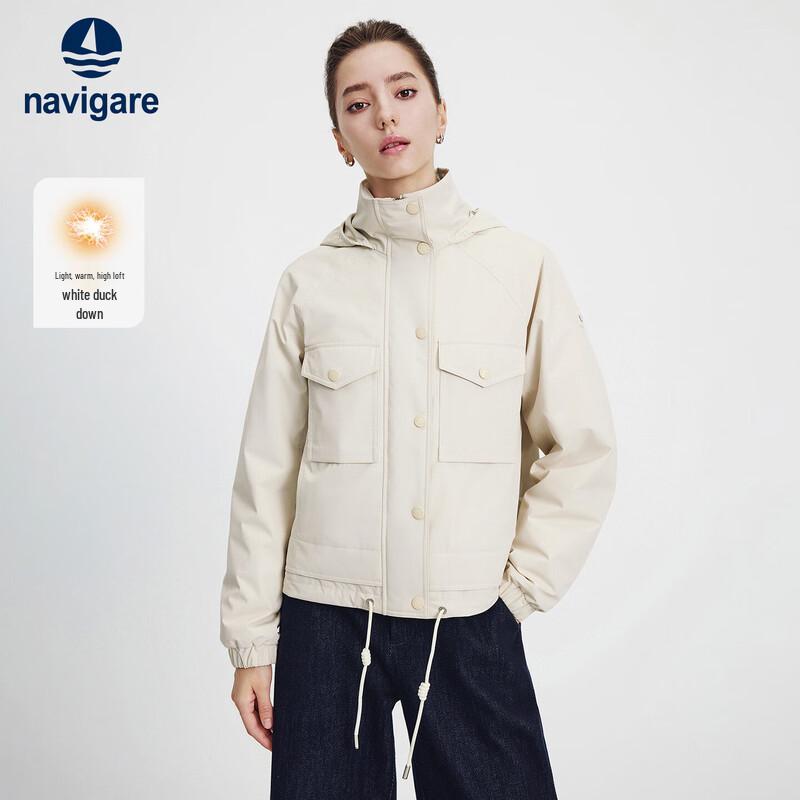 Navigare 2025 Women's Stand Collar Short Down Jacket