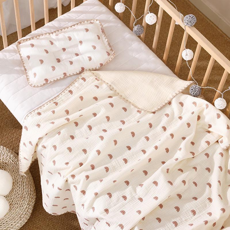 Polštář na podporu hlavy novorozence: Univerzální 4sezónní gázový design