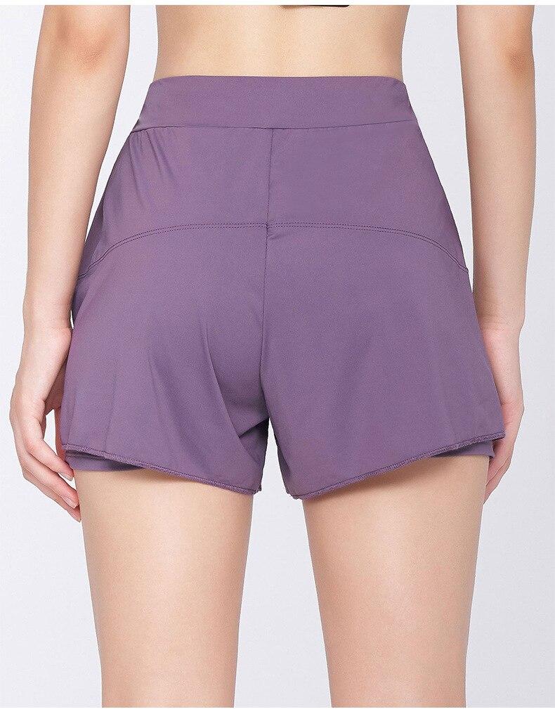 Cycling Sports Shorts Women Fitness Running Gym Yoga Shorts Anti Exposure Elastic Shorts Sportswear Elastic Waist