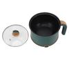 Electric Hot Pot Green 1.8L 600W Cooking Pot with Steam 2 Adjustable Level Anti Stick