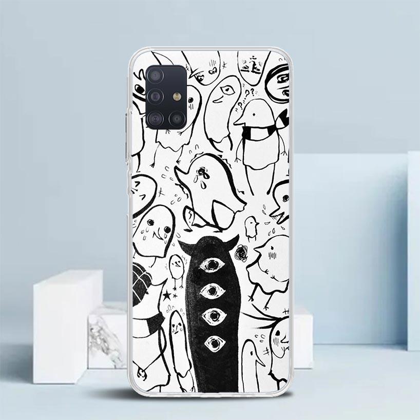 Oyasumi Punpun Soft Cover for Samsung Galaxy A12 A22 A32 A52 A72 A02S Phone Case Note 20 Ultra 10 S10 Plus A51 A71 A50S A20S A10