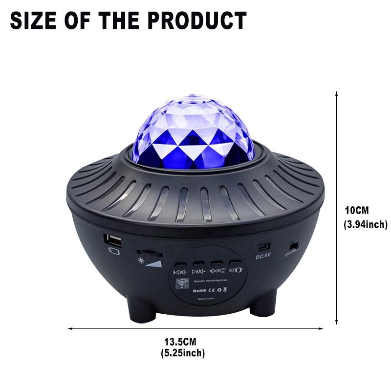 Romantic Gifts 6W 10 Modes LED Colorful Starry Sky Galaxy Projector Nightlight Child blueteeth USB Music Player Star Night Light 110-220V