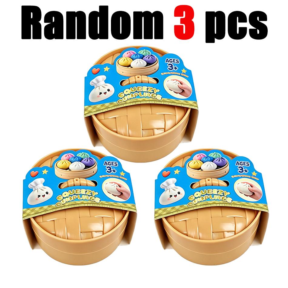 Glitter Squishies Dumpling Flash Dumpling Pressure Ball Slow Rebound Soft Pinch Decompression Office Decorat Birthday Gifts