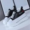 Fashion Spring Autumn Women High Platform Shoes 9CM Comfortable Chunky Sneakers Breathable Leather Wedges Casual Sport  Walking Shoes