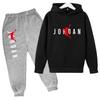 Felpa con Cappuccio per Bambini Lettere da Basket Pullover 3-12 Anni Giacca Felpa+Pantaloni Ragazzo Ragazza Neonato Abbigliamento Jogging Tempo Libero Moda Marca Set