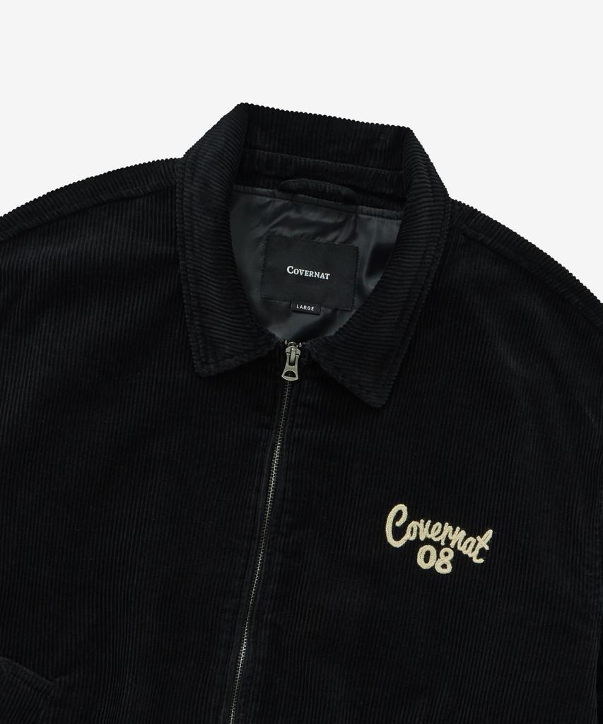 COVERNAT Corduroy Harrington Jacket Black