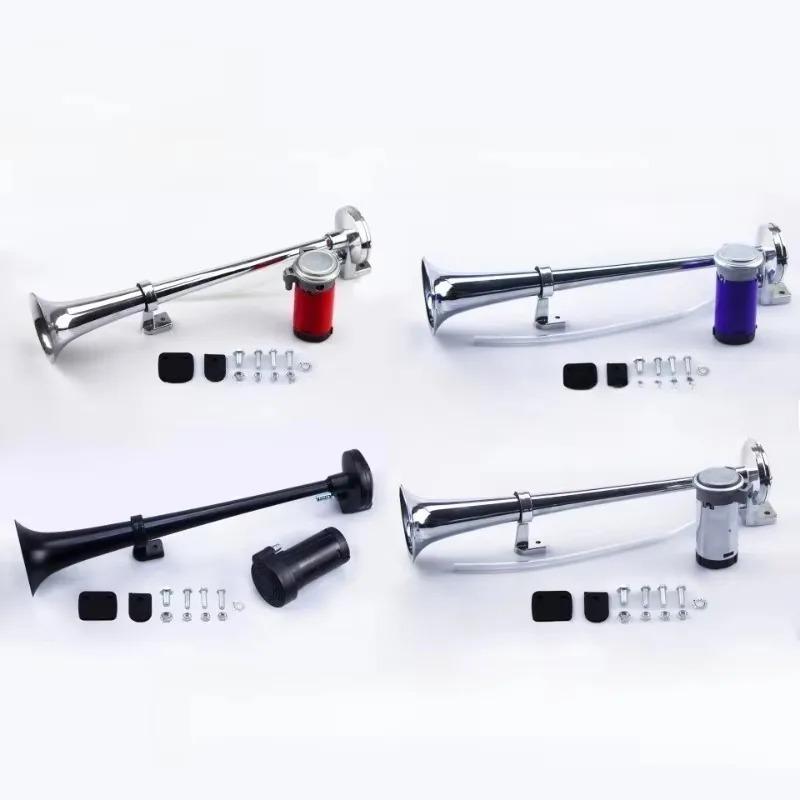 New for 17 Inch Loud Speaker Siren 4WD Trailer Truck Accessories 12V Car Motorcycle Horn 150DB Electric Air Pump Whistle Single