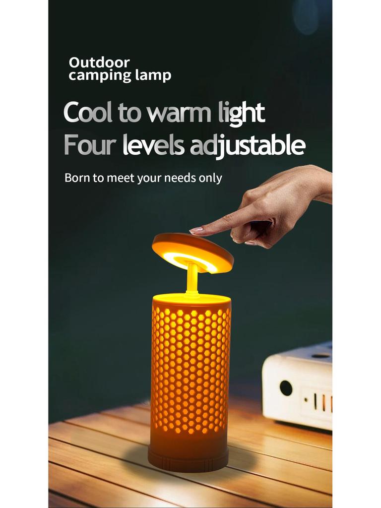 Rechargeable Telescopic Camping Lantern with Dual Color Temperature