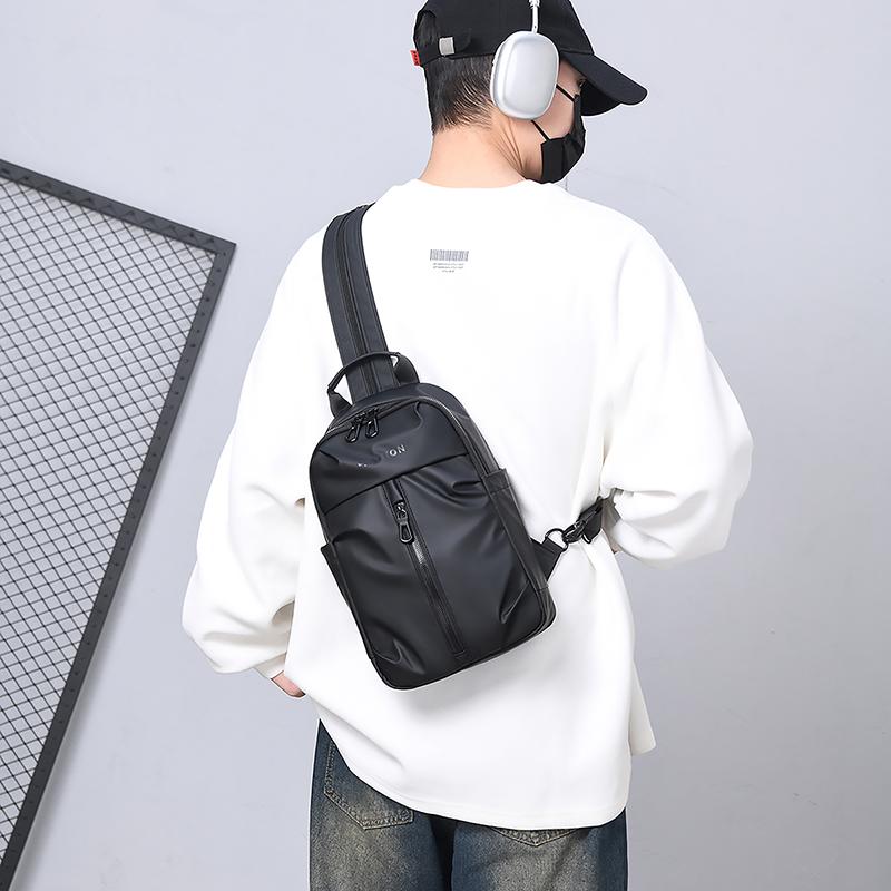 Multifunctional Men's Shoulder Bag Travel Backpack Lightweight Water-repellent Chest Bag