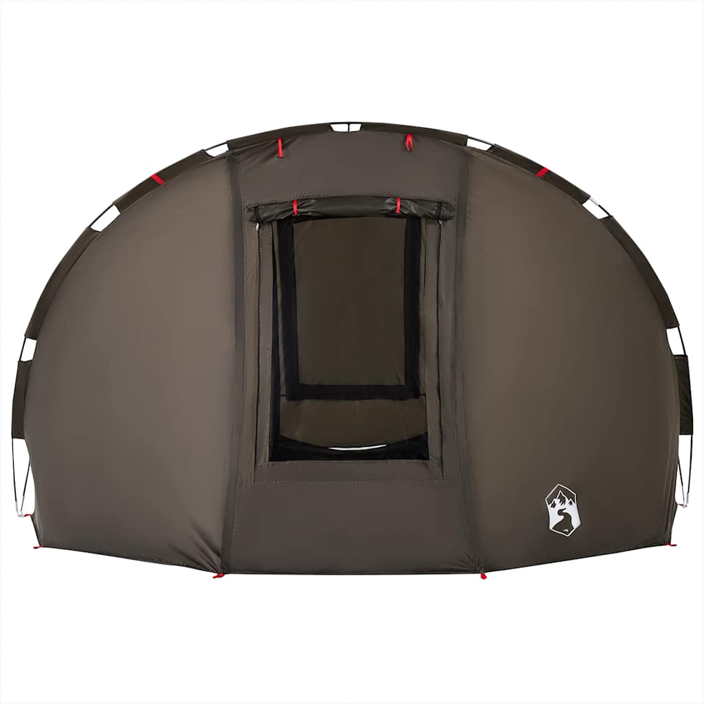 Fishing Tent for 5 Persons Brown Waterproof