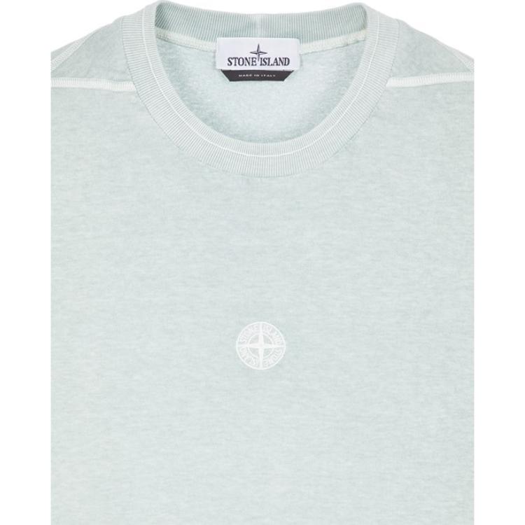 STONE ISLAND Ss23 Solid Color Logo Embroidered Crew Neck Short Sleeve T-Shirt Men T-Shirts 781520957-V0141