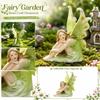 Fairy Figurine Garden Ornament Resin Fairy Statue Decorative Miniature Fairy Sculpture for Indoor Outdoor Home Garden Patio Decoration