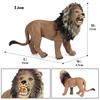 Oenux Zoo World Farm Animal Horse Cow Pig Sheep Goat Donkey Model Action Figures Lion Tiger PVC Educational Cute Kids Toy Gift