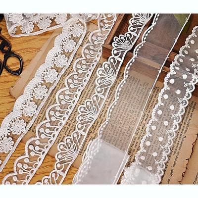 Exquis Passementerie Blanche Style Japonais-Coréen: Vêtements et Accessoires de Poupée en Fil de Coton, Ruban à Broderie en Maille pour Matériaux faits main