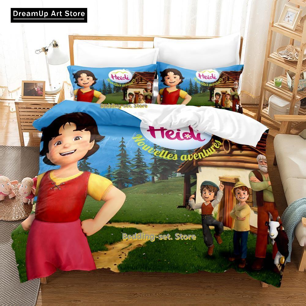 3D Print Fashion Elfin Heidi Bedding Set Boys Girls Twin Queen Full Size Duvet Cover Pillowcase Bed Adult Bedroom
