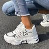 Women's Heart Patten Chunky Sneakers, Fashion Mesh Height Increasing Sports Shoes, Breathable Casual Outdoor Shoes