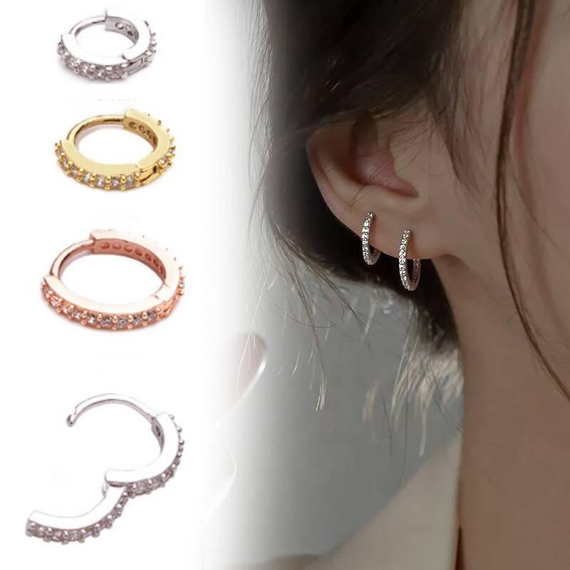 1pcs Small Round Tiny Huggie Hoop Earrings Jewelry Accessories Gifts Decorations