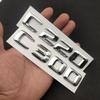 Car Sticker For W205 W204 3D ABS Chrome Car Rear Trunk Emblem Badge Letters C180 C200 C220 C250 C300 C350 4MATIC Accessories