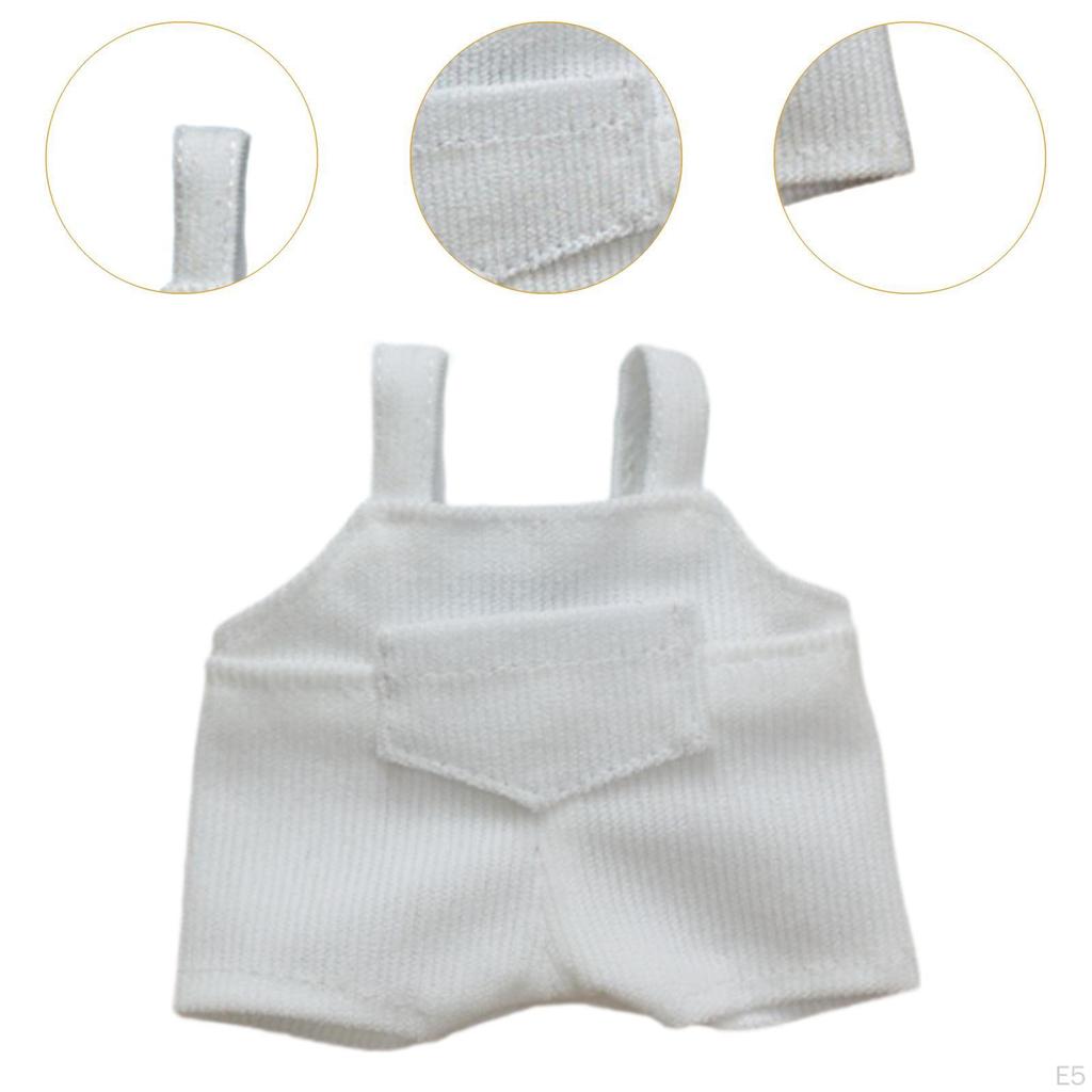 Doll Outfit Set Featuring Suspender Pants for 17cm Boy Dolls, Suitable Various Events