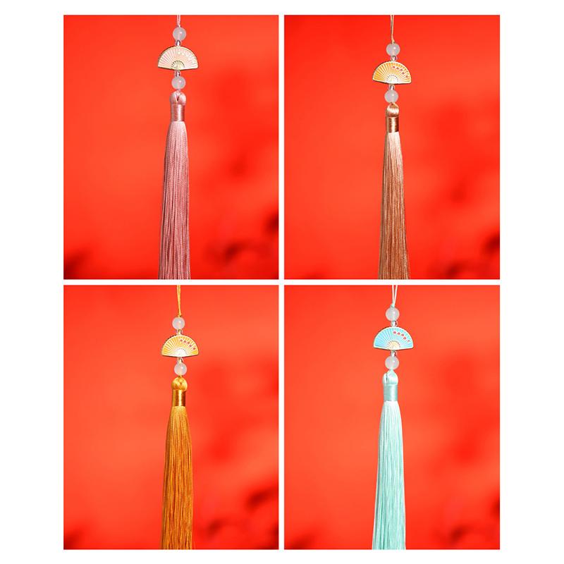 5Pcs Fan Tassels Bookmark Tassels Silky Handmade Soft Craft Tassels With Loops For Diy Crafts Jewelry Making Party Decor