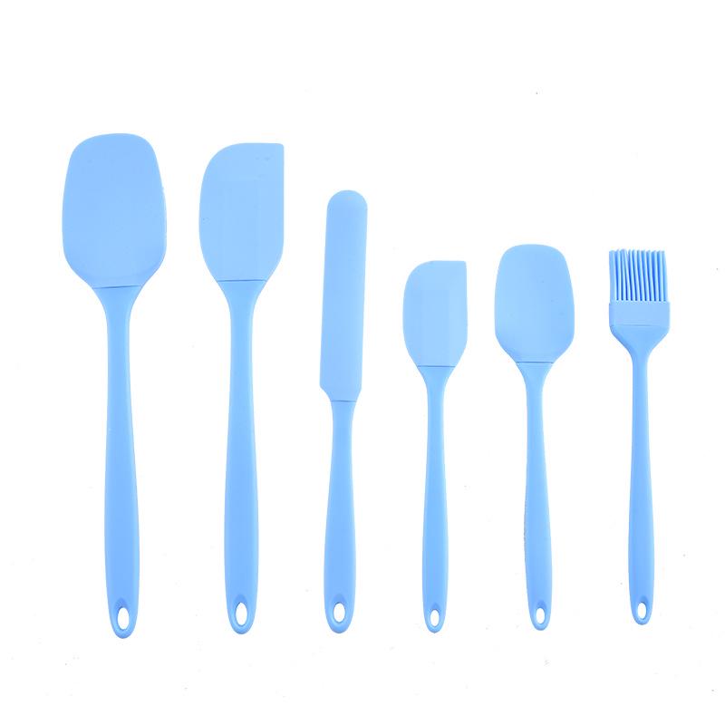 6-Piece Silicone Baking Tool Set: Food Grade Spatula, Scraper, Cake Spatula, Oil Brush