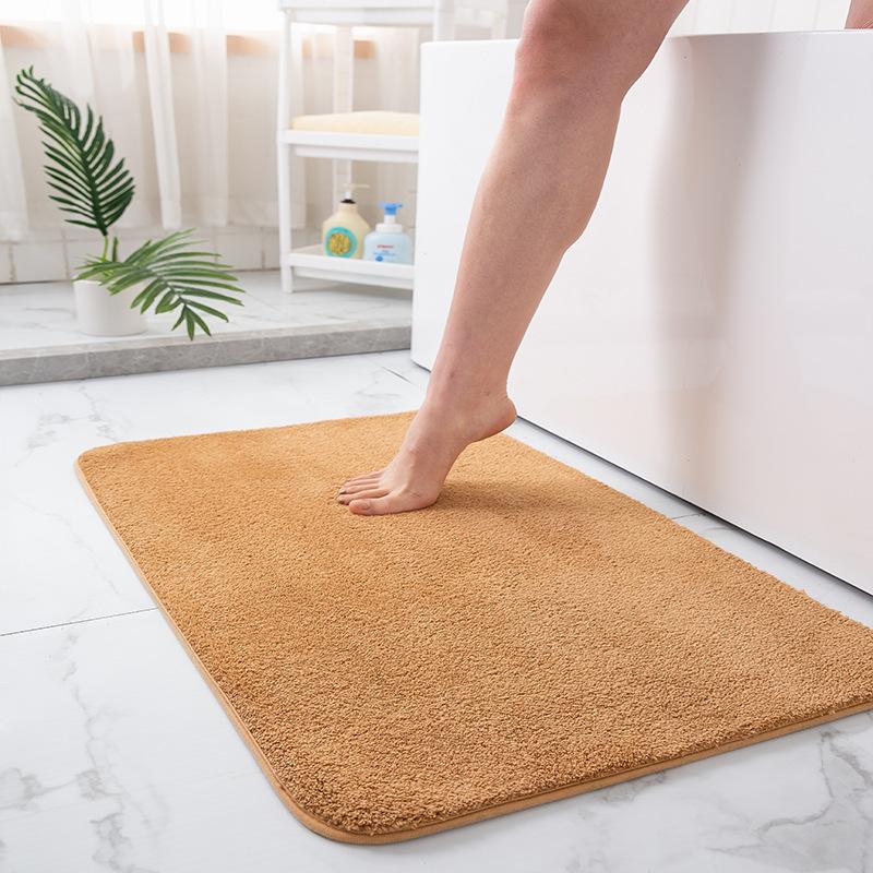 Luxury Thicken Chenille Bathroom Anti Slip Bath Mat with Super Water Absorbent Bathroom Rug Entrance Corridor Foot Mats Carpet