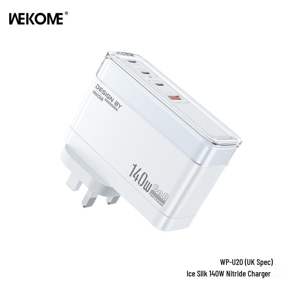 Wekome 140W Ice Silk Gallium Nitride Low-Temperature Multi-Protocol Fast Charger for Mobile Phones and Laptops.