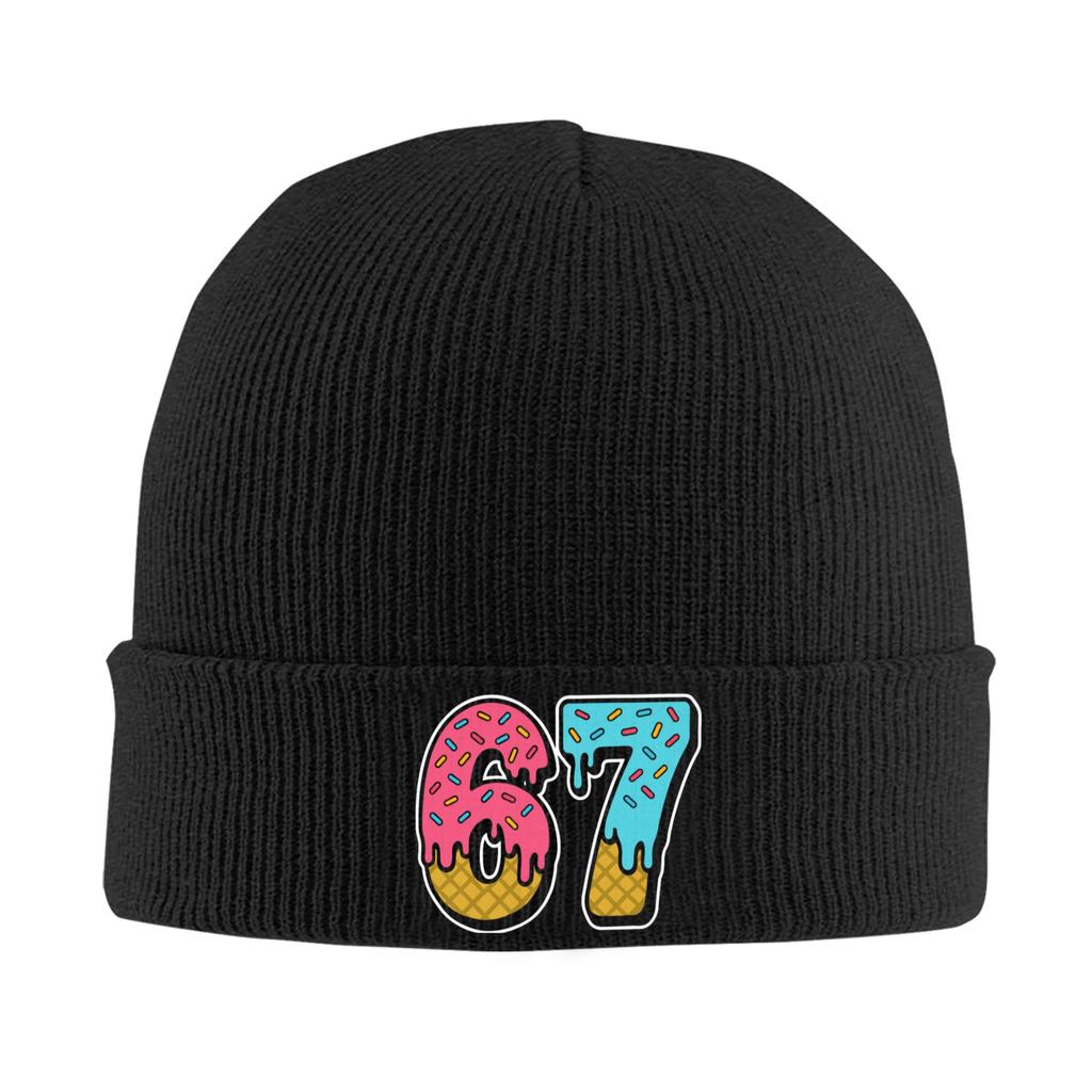 Bruh It's My Birthday 67 Six Seven 6-7 Funny Brainrot Hats Autumn Winter Skullies Beanies Ski  Cap Men Women Acrylic Knitted Hat